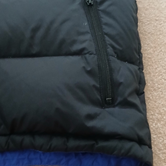 Kids Reversible Lands End Goose Down Puffer Vest.  Size M Blue/Black. (FL) - Picture 5 of 8